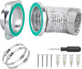 Magnetic Dryer Vent Connector Kit Dryer Vent Hose Coupling Quick Connector by ZpehbeexVSAPRDT