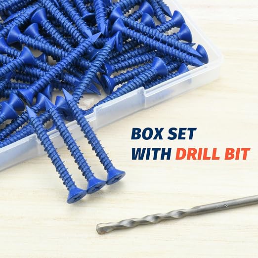 3/16" x 1-3/4" Concrete Screw Anchor, Cement or Stucco - Image 5