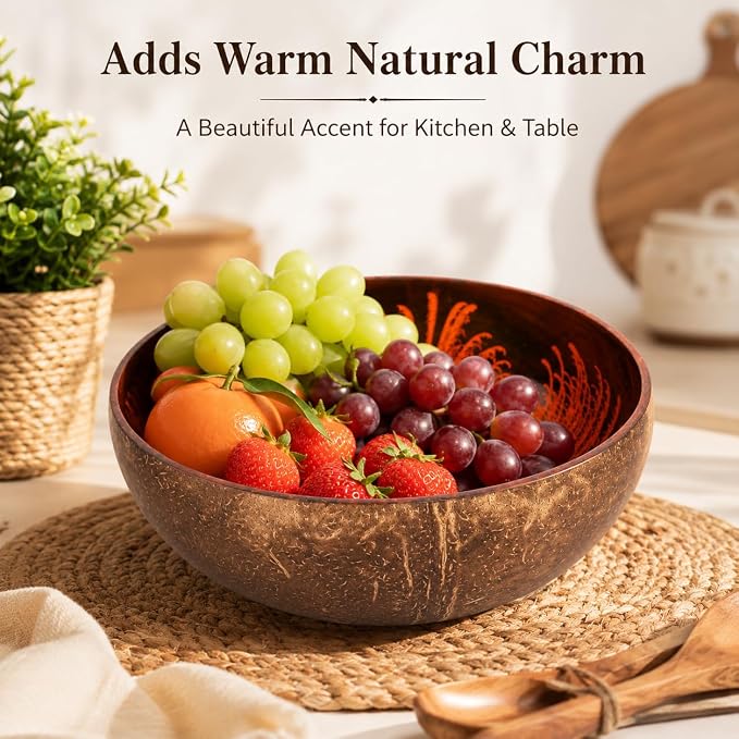Natural Coconut Bowl Key Decorative - Image 6