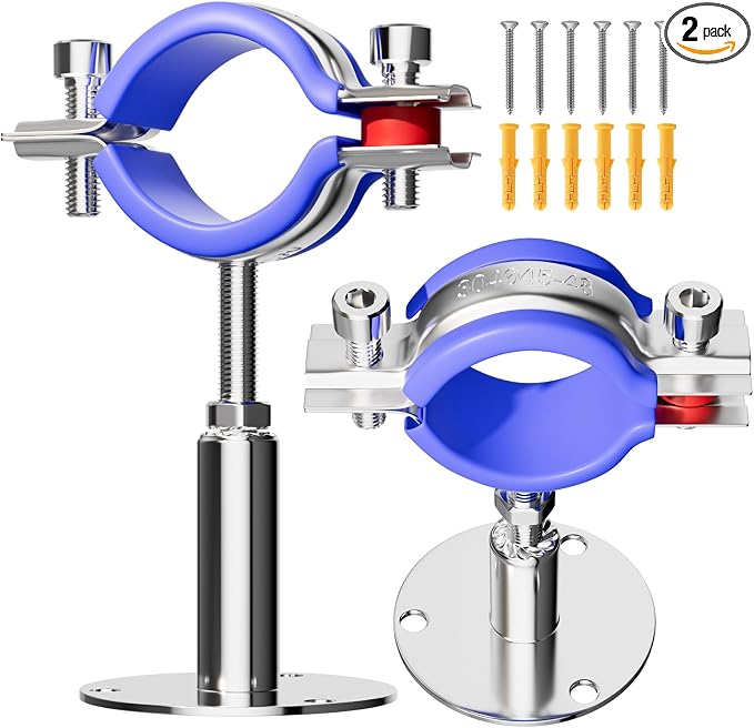 2 Pack Wall Mount Ceiling Mount Pipe Supports Suitable by Unknown