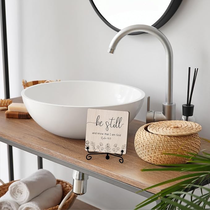 Home Decor, Farmhouse Be Still And Know That I Am God Shelf Decor - Image 4