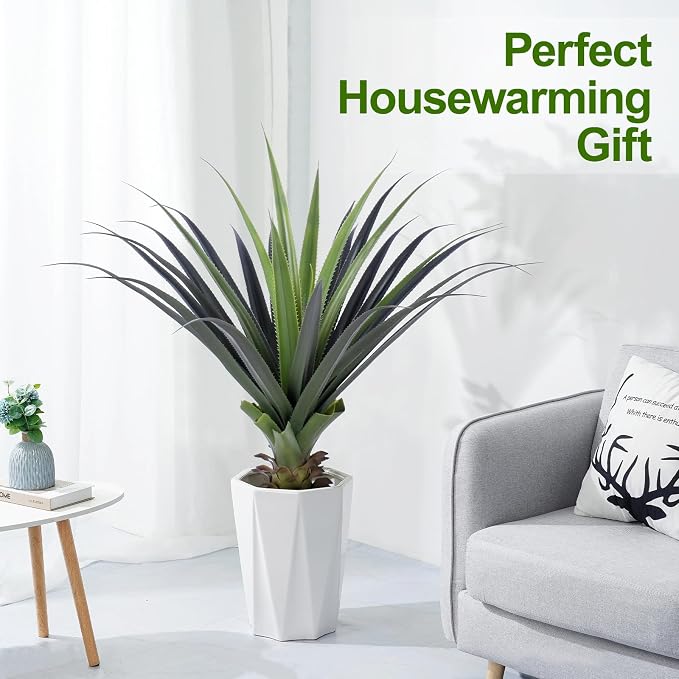 3ft Artificial Spiked Agave Plant, Indoor Outdoor Home, Office Decor - Image 2