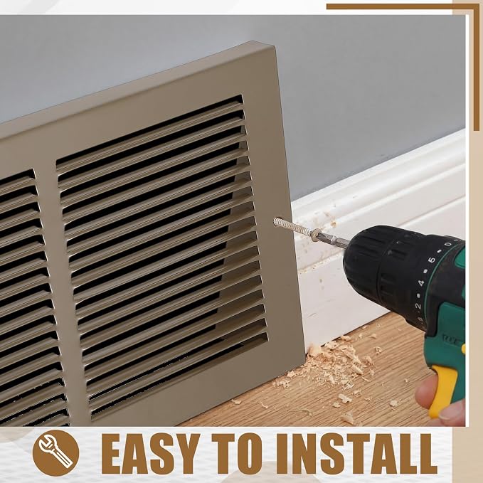 Honeydak 1 Pack Baseboard Register Vent Covers 14" x 6" Duct Opening - Image 4