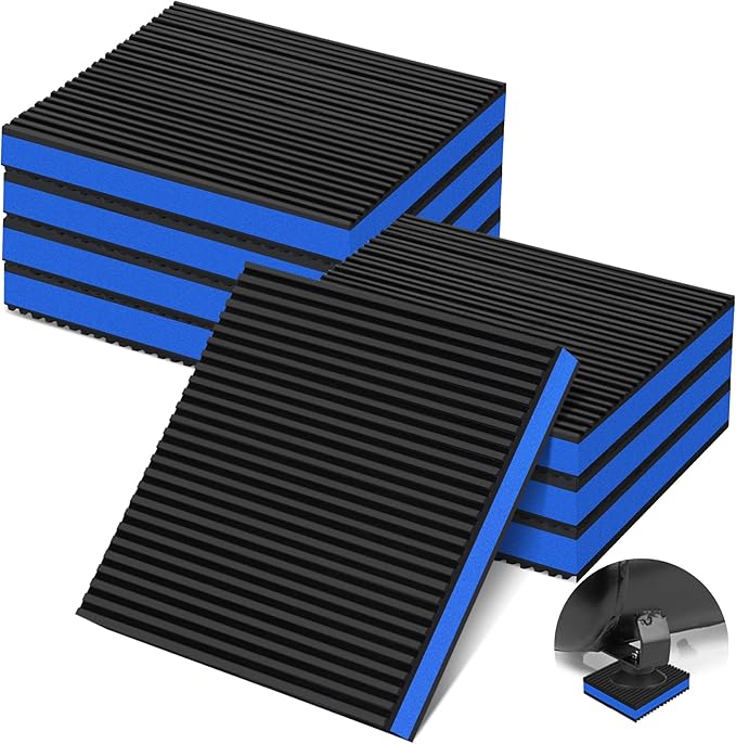8 Pack Anti Vibration Pads for Washing Machine 6"x6"x7/8", Sound Isolation by phepetroll