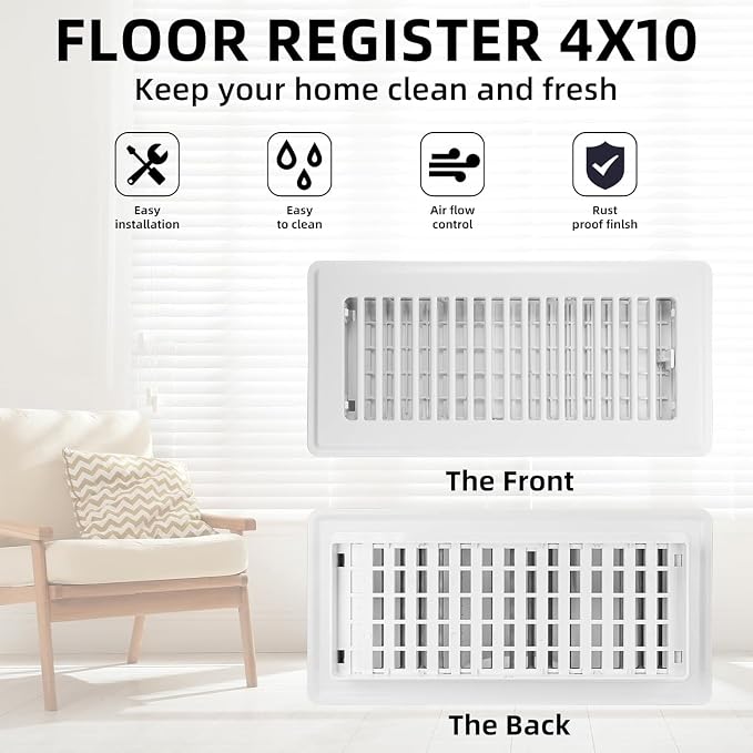 Floor Register 6x14-4 Pack Vent Covers - Image 4