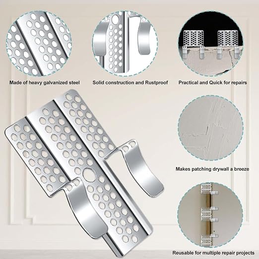 Drywall Repair Clips for 1/2 & 5/8 Inch Panels, Heavy Duty Stainless Steel - Image 5