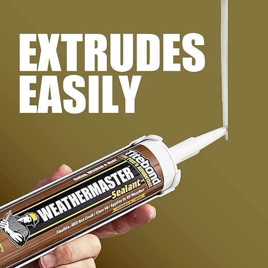 Titebond 43991 Weather Master Sealant Cartridge, 10.1 oz., Crystal Clear - Image 5
