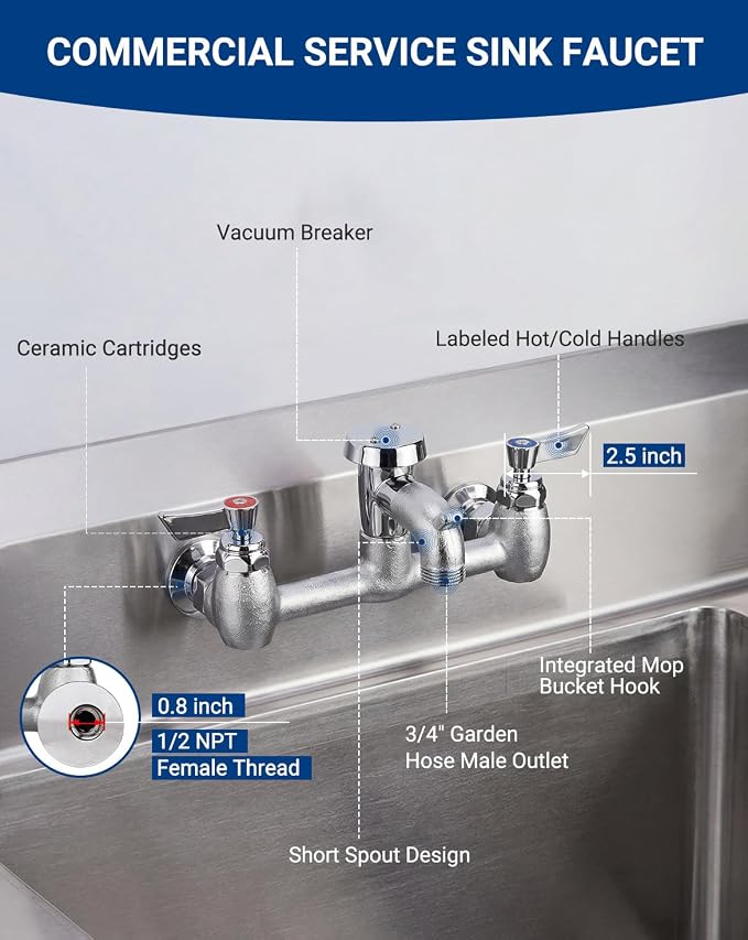 Commercial Mop Sink Faucet - Image 2