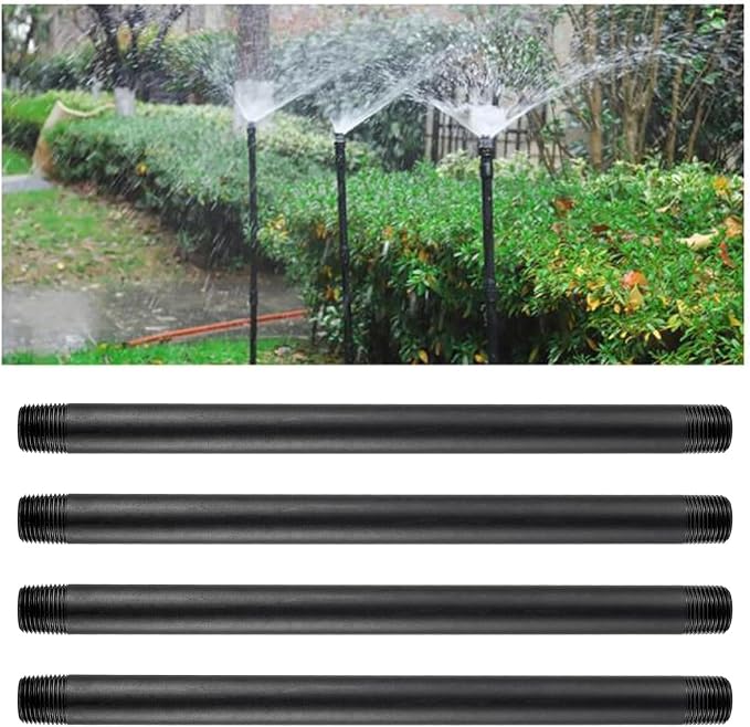 12 Pcs 1/2 Inch Double Male Threaded Head Pipe Riser | 12 Inches - Image 4