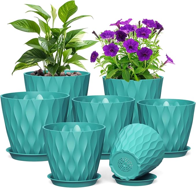 Meowell 7/6.5/6/5.5/5/4.5/4 inch Plant Pots by Meowell