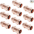 3/4" Copper Press Coupling Fitting by Unknown