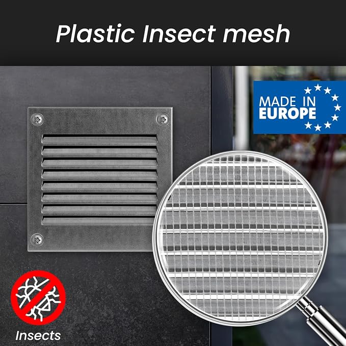 Repa Market Air Vent Cover 16x12 Inch Galvanized Steel Louvered Grill Cover - Image 4