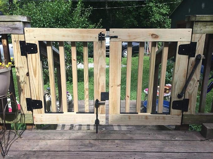 Black Gate Hinges Shed Hinges Heavy Duty Gate Hinges - Image 9