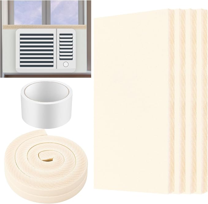 Pangda 4 Pcs Window Ac Insulated Foam Panels by Pangda