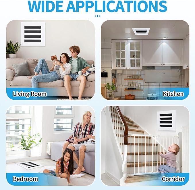8x8 Modern AC Vent Cover, Decorative Air Vent Register Grille - Image 6