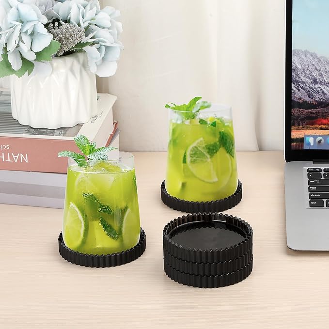 Glass Drink Coaster Set of 5- Coasters - Image 7