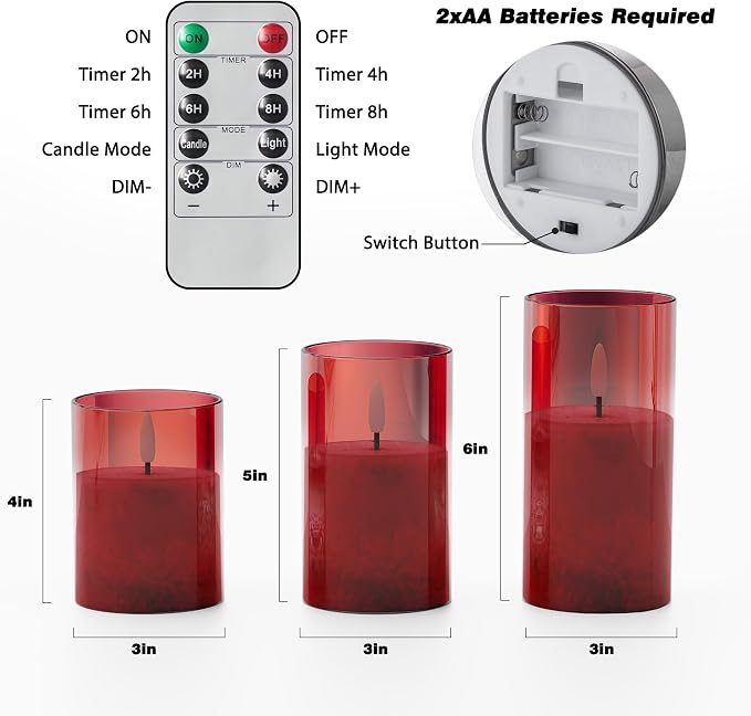 Battery Operated Flameless Candles - Image 2