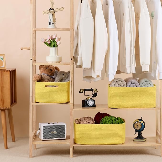MiniArk Large Storage Baskets for Organizing, Baby Nursery, Toy Bins Box - Image 3