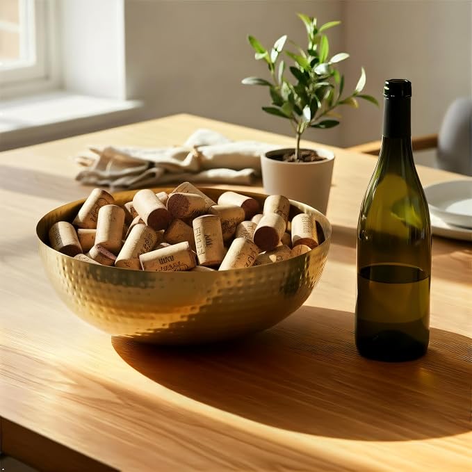 Creative Co-Op Round Hammered Metal Bowl - Image 3