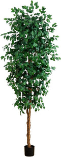 Nearly Natural 8ft Triple Trunk Artificial Ficus Tree by NearlyNatural
