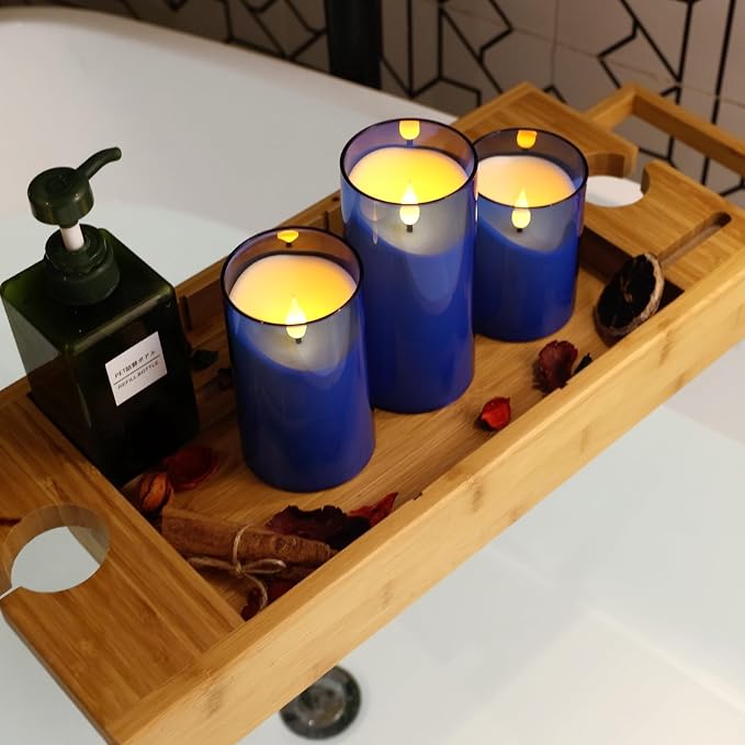 NURADA Flickering Flameless Candles: LED Pillar Candles - Image 7