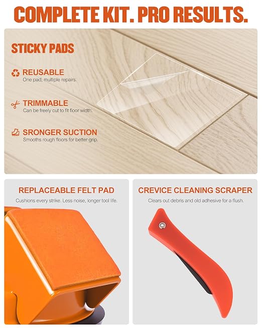 Floor Gap Fixer Tool for Laminate Repair, Floor Suction Cup Tool for Gaps - Image 6