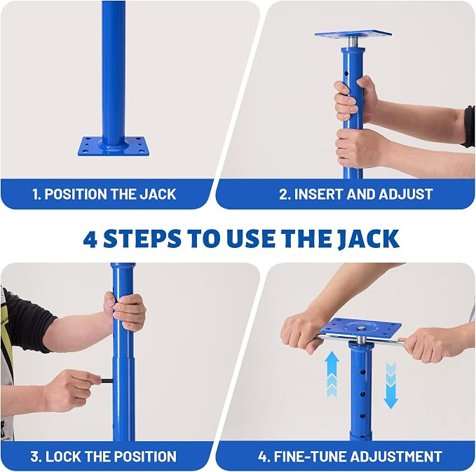 House Floor Jack, 16070 lbs Structural Support Jack Stand - Image 6