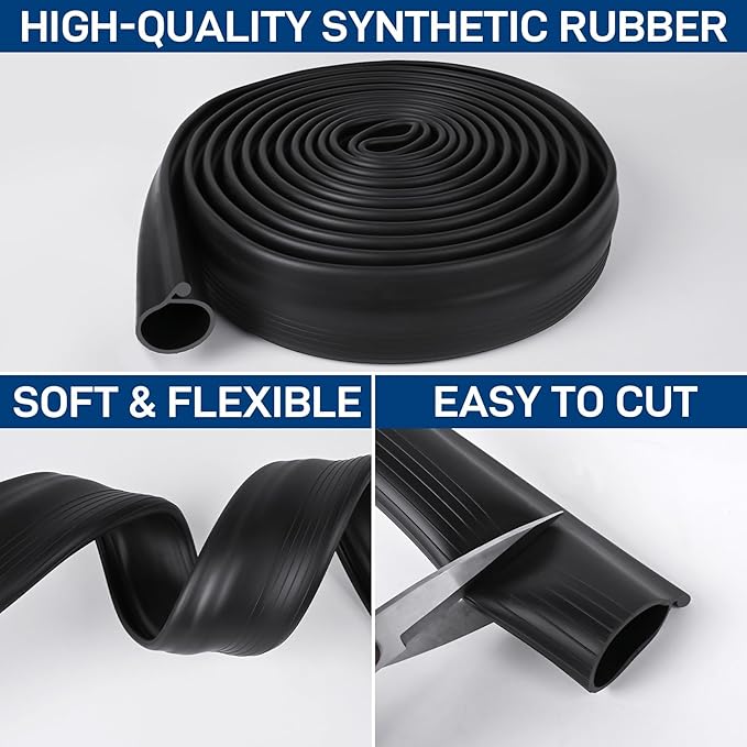 8.2FT Garage Door Bottom Seal Rubber 0.35" Big P Bulb Bottom Garage Weather - Image 5