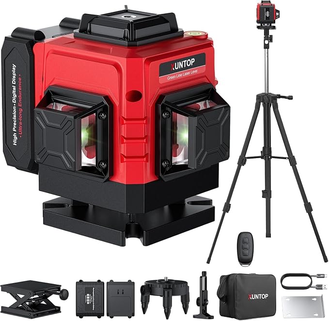 12 Line Laser Level 30M/98Ft Self Leveling Laser Level by XunTopUS