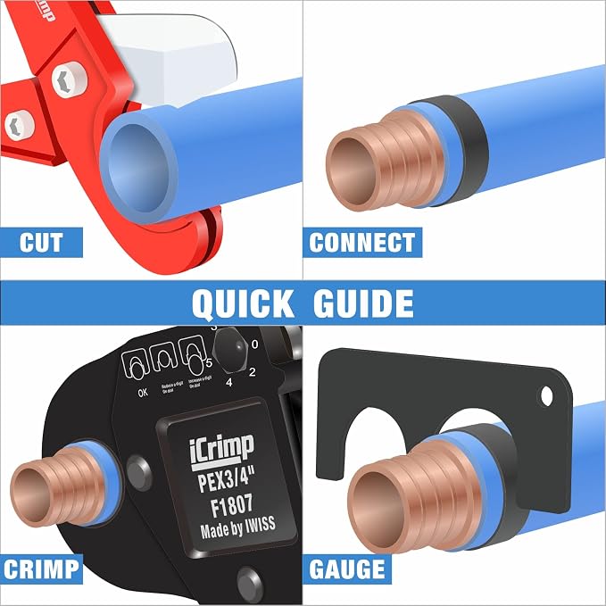 iCrimp IWS-1807CN PEX Crimping Tool Kit - Image 8