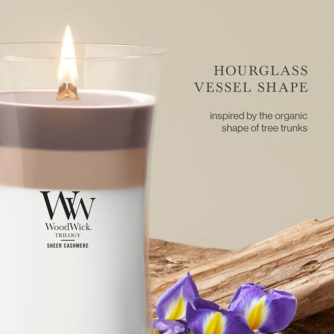 Woodwick Sheer Cashmere Large Hourglass Trilogy Candle - Image 4