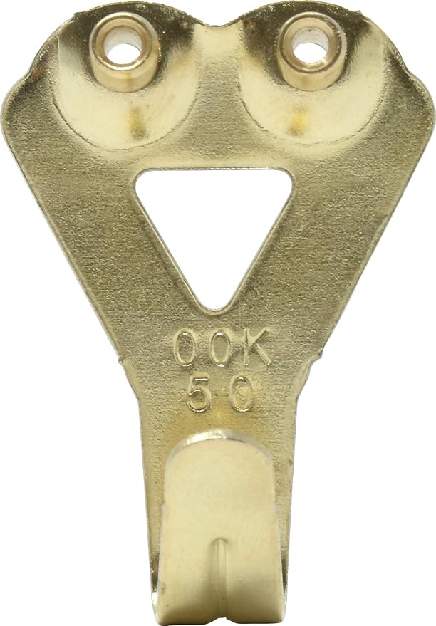 OOK 50674 Professional Picture Hangers, Reusable Art Hooks, 50lbs Gold | Padded - Image 3