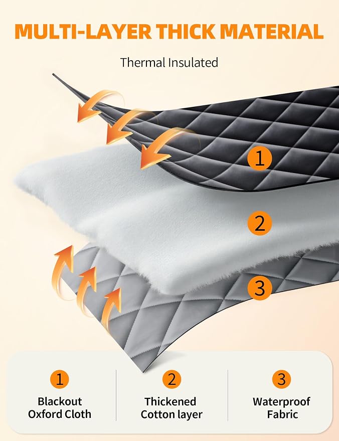 Window Insulation for Winter, 39″×63″ Thermal Window Cover, Dual-Sided - Image 6