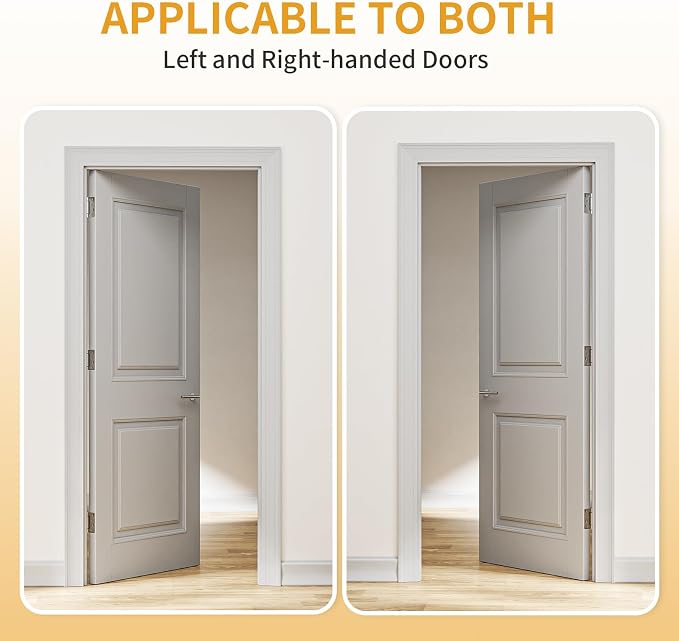 Luxbaro 2 Pack Self Closing Door Hinges 4 Inch, Adjustable Tension | Spring - Image 4