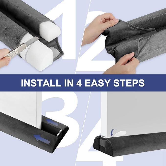 HADOR Door Draft Stopper for Bottom of Door, Adjustable 32 Inch, Double-Sided - Image 5