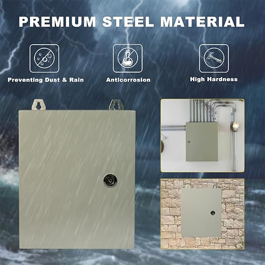 Generic Waterproof Electrical Enclosure 20 x 16 x 10'', Outdoor Electrical Box - Image 5