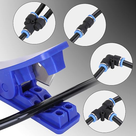 Air Line Tubing Kit, 5/16 Inch OD x 32.8 Feet Polyurethane PU Tube and Push to - Image 6