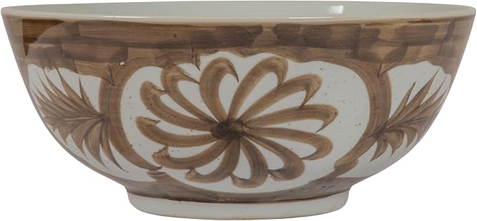 Creative Co-Op Hand-Painted Stoneware Bowl - Image 4
