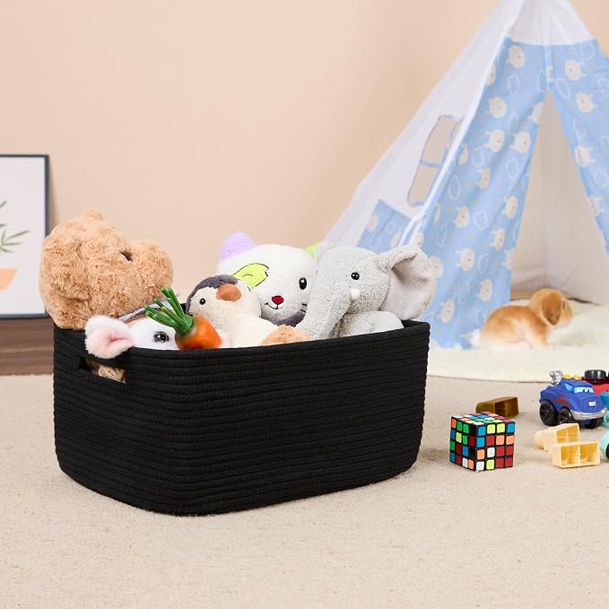 MiniArk Large Storage Baskets for Shelves, Baby Nursery, Toy Baskets Box - Image 5