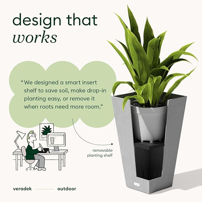 Veradek Pure Series Taper Planter - Image 8