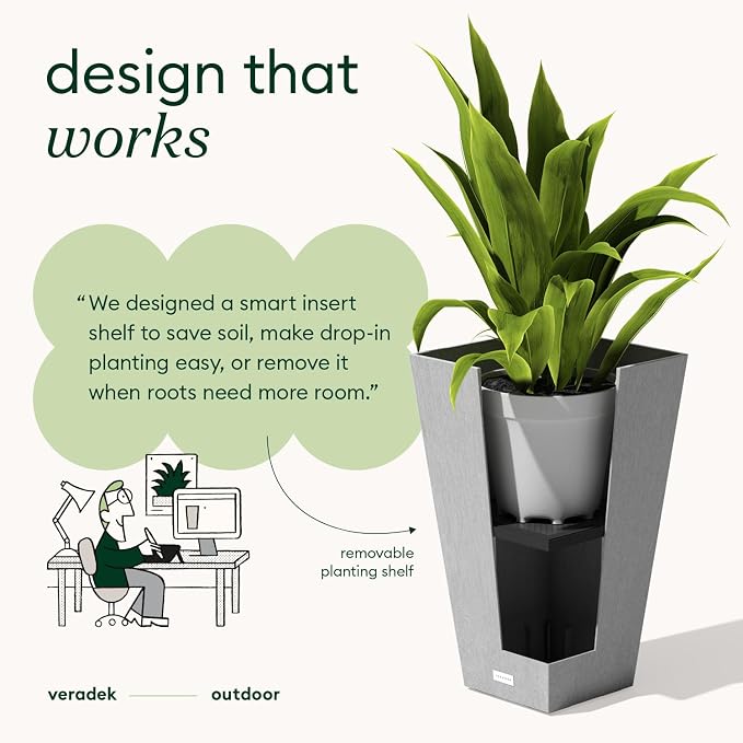 Veradek Pure Series Taper Planter - Image 8