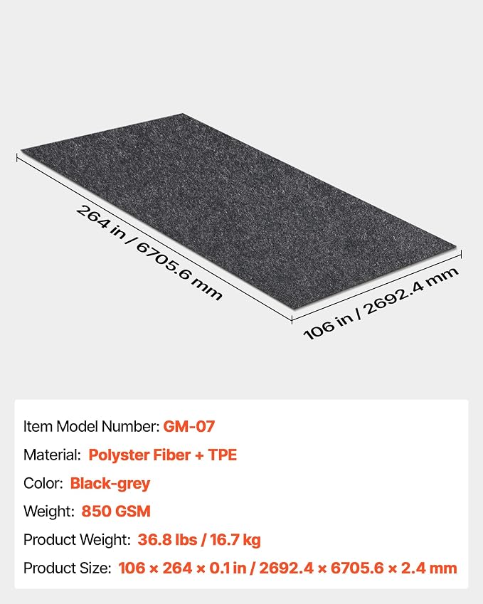 VEVOR Garage Floor Mat, Mud and Oil - Image 7