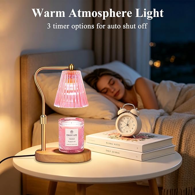 Pick Candle Warmer Lamp with Timer Dimmer Adjustable Height, Electric Wax - Image 3