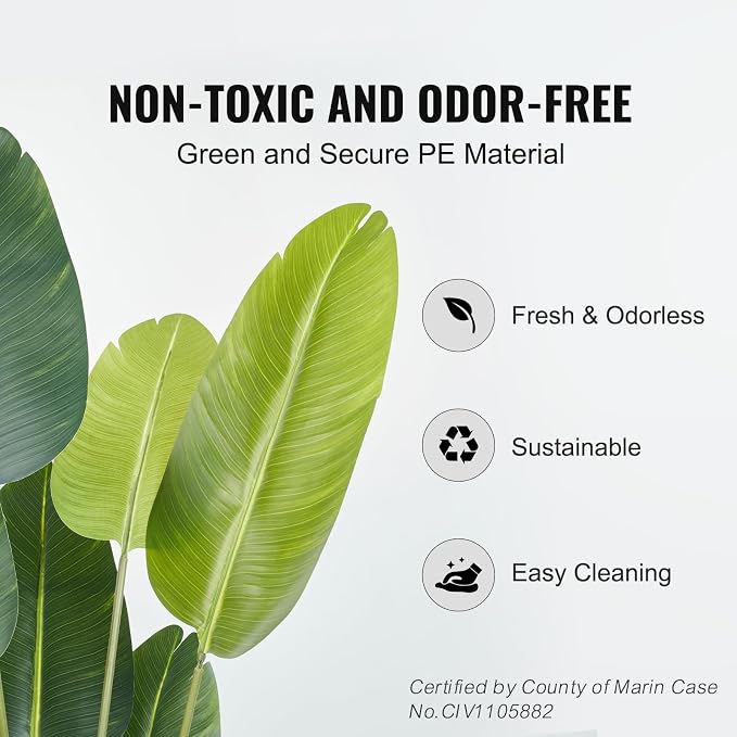 VEVOR Artificial Bird of Paradise Tree, 5 FT Tall Faux Plant, PE Material & - Image 3