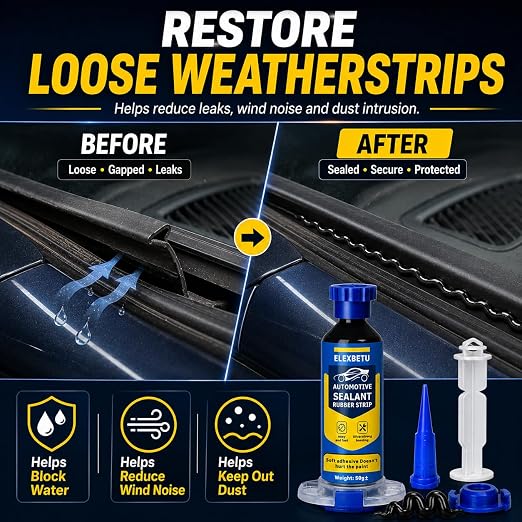 RTV Silicone Adhesive Sealant, Windshield Edge, Headlight Housing, Plastic and - Image 9