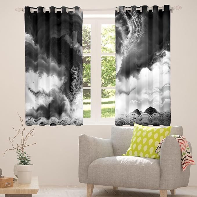 jejeloiu 3D Tornado Blackout Shades Window Treatments Natural Disaster Window - Image 4