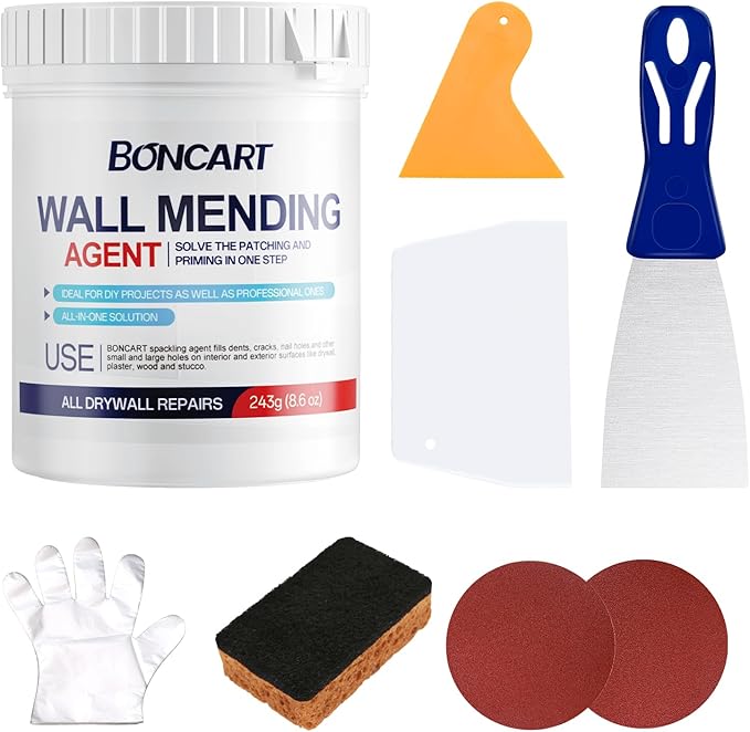 BONCART 8.6Oz Drywall Patch Repair Kit – Professional All-in-1 Tool Set | by BONCART