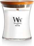 WoodWick Medium Hourglass Candle White Teak by Unknown