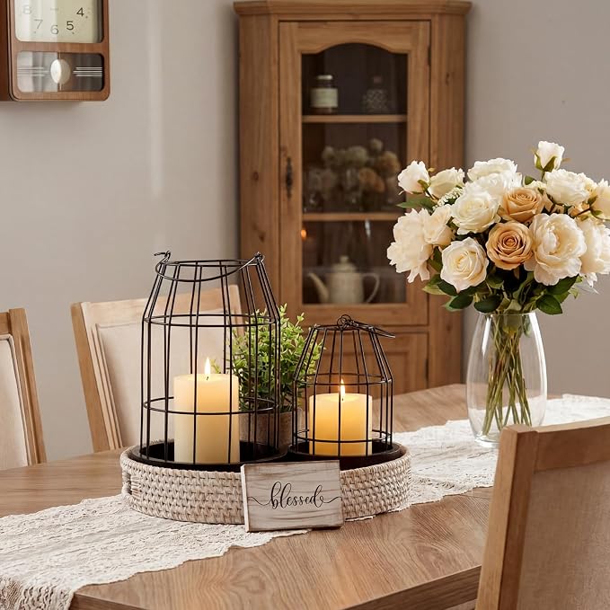 Mumufy 5 Pcs Candle Stands for Pillar Candles Metal - Image 7