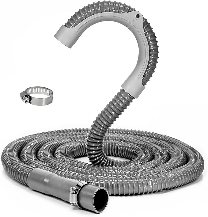 8Ft Universal Washing Machine Drain Hose Flexible Extension Hose | Flexible by Funmit